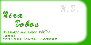 mira dobos business card